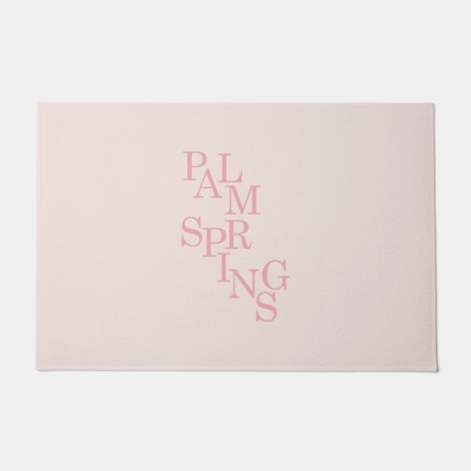 Palm Springs Blush Pink Deurmat (Voorkant)