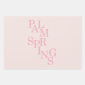 Palm Springs Blush Pink Inpakpapier Vel (Voorkant 2)