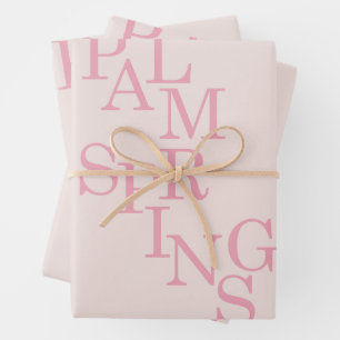 Palm Springs Blush Pink Inpakpapier Vel