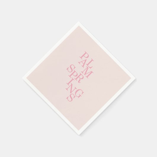 Palm Springs Blush Pink Servet (Hoek)