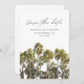 Palm Springs Bruiloft Bewaar de datum Kaart (Voorkant / Achterkant)