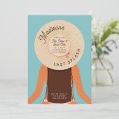 Palm Springs - Brunette Bachelorette Pool Party Kaart (Staand voorkant)