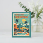 Palm Springs CA Mid Century Modern Briefkaart (Staand voorkant)