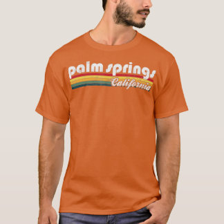 Palm Springs California  70s 80s Retro Styl T-shirt