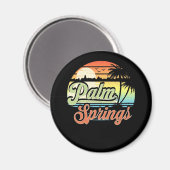 Palm Springs California Beach Vacation Sunset Magneet (Voorkant / Achterkant)