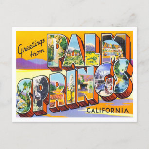 Palm Springs, California  Big Letters Briefkaart