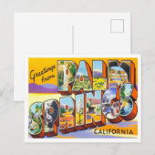 Palm Springs, California  Big Letters Briefkaart (Voorkant / Achterkant)