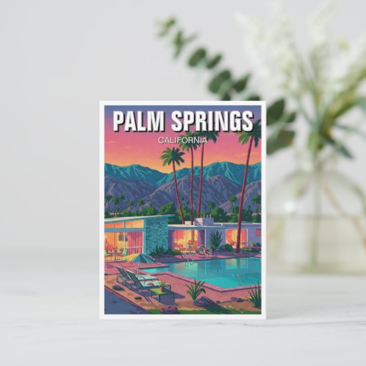 Palm Springs California Briefkaart (Staand voorkant)