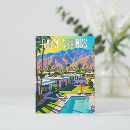 Palm Springs California Briefkaart (Staand voorkant)