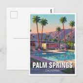 Palm Springs California Briefkaart (Voorkant / Achterkant)
