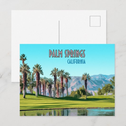 Palm Springs California  Briefkaart (Voorkant / Achterkant)