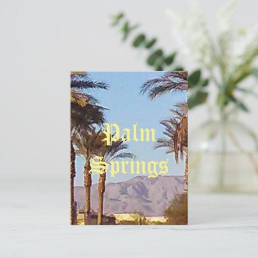 Palm Springs California Briefkaart (Staand voorkant)
