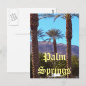 Palm Springs California Briefkaart (Voorkant / Achterkant)