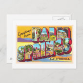Palm Springs California CA Large Letter Briefkaart (Voorkant / Achterkant)