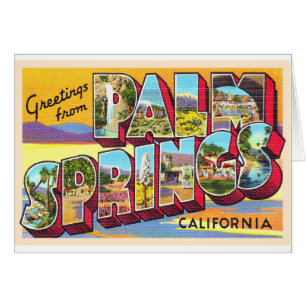 Palm Springs California CA Large Letter Briefkaart