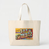 Palm Springs California CA Large Letter Briefkaart Grote Tote Bag (Voorkant)