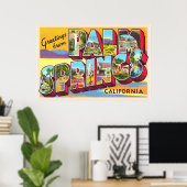 Palm Springs California CA Large Letter Briefkaart Poster (Thuiskantoor)