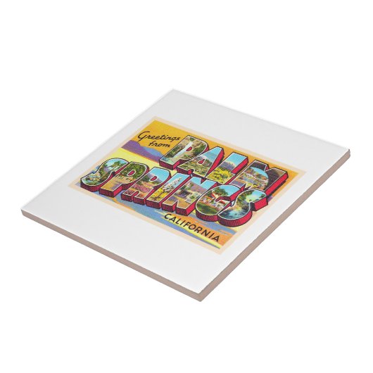 Palm Springs California CA Large Letter Briefkaart Tegeltje (Zijkant)