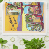 Palm Springs California CA Large Letter Briefkaart Theedoek (Gevouwen)