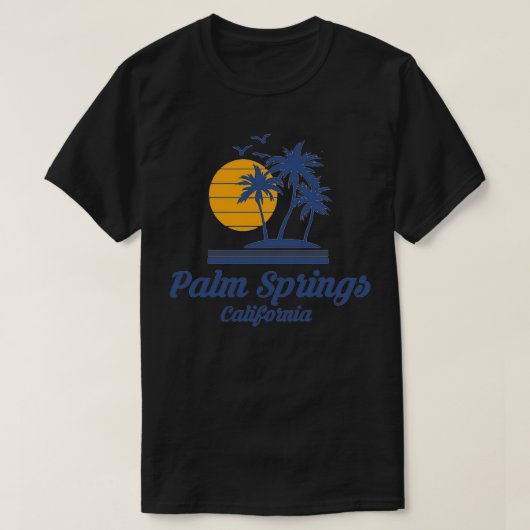 Palm Springs California CA State Beach Cali SoCal T-shirt (Design voorkant)