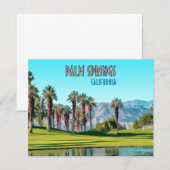 Palm Springs California  Flat Kaart (Voorkant / Achterkant)