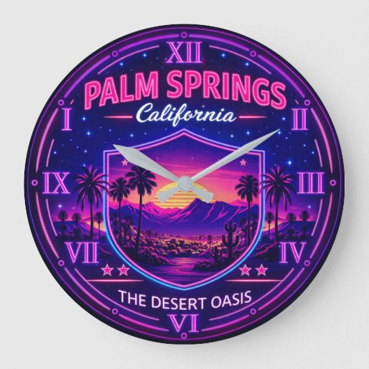Palm Springs California Grote Klok (Voorkant)
