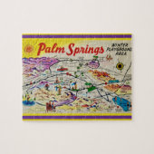 Palm Springs California kaart puzzel (Horizontaal)