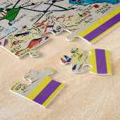 Palm Springs California kaart puzzel (Zijkant)