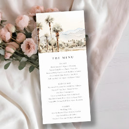 Palm Springs California Landschap Wedding Menu Kaart
