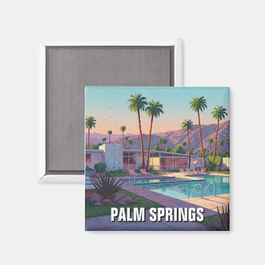 Palm Springs California Magneet (Voorkant / Achterkant)