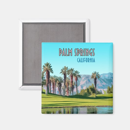 Palm Springs California  Magneet (Voorkant / Achterkant)