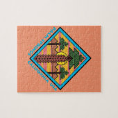 PALM SPRINGS California, originele illustratie Legpuzzel (Horizontaal)