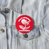 Palm Springs California Ronde Button 7,6 Cm (In situ)
