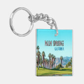 Palm Springs California Sleutelhanger (Voorkant Links)
