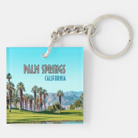 Palm Springs California  Sleutelhanger (Achterkant)