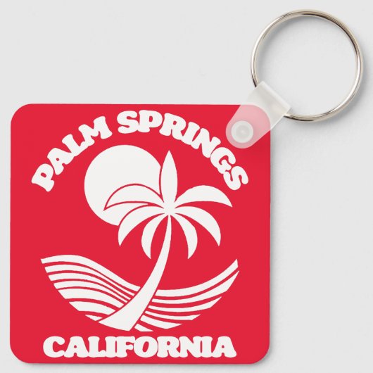 Palm Springs California Sleutelhanger (Achterkant)