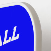 Palm Springs California US Blauw en Wit Custom Pickleball Paddle (Links Detail)