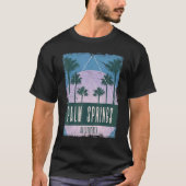 Palm Springs California  Vaporwave Retro T-shirt (Voorkant)