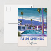 Palm Springs California vintage Briefkaart (Voorkant / Achterkant)
