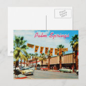 Palm Springs, California - Vintage Postcard Briefkaart (Voorkant / Achterkant)