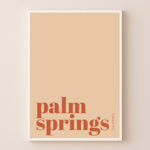 Palm Springs California woestijnstad Poster
