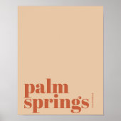 Palm Springs California woestijnstad Poster (Voorkant)