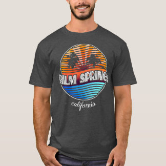 Palm Springs CaliforniaRetro Palm Tree T-shirt