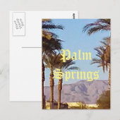 Palm Springs Californië ansichtkaart Briefkaart (Voorkant / Achterkant)