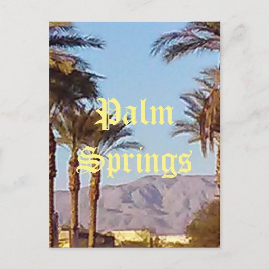 Palm Springs Californië ansichtkaart Briefkaart (Voorkant)