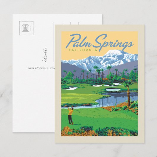 Palm Springs, Californië Briefkaart (Voorkant / Achterkant)