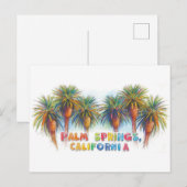 Palm Springs Californië Briefkaart (Voorkant / Achterkant)
