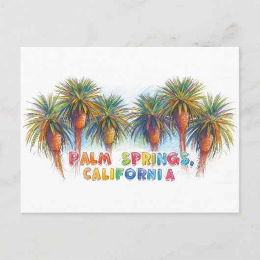 Palm Springs Californië Briefkaart (Voorkant)