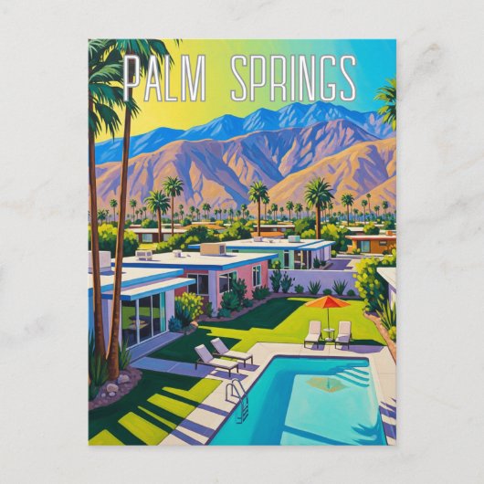 Palm Springs Californië Briefkaart (Voorkant)