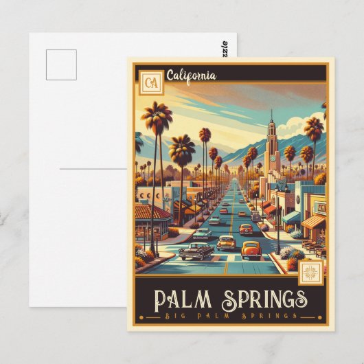 Palm Springs, Californië |  Briefkaart (Voorkant / Achterkant)
